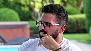 Blonde teen babe in sexy lingerie undressing