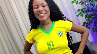 Brazilian girl gives out the best blowjobs she's ever had POV