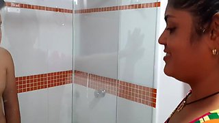 My Stepmother Enters The Shower And Wants To Give Me A Delicious Blowjob