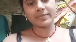 Village aunty figure showoff