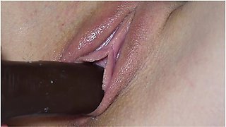 Black Cock Fucks White Pussy Close Up