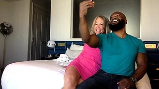 Hot mature blonde embracing every inch of big black cock