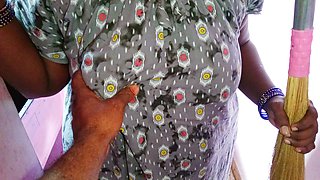 desi tamil house boss tries to have sex with the girl who came to do housework