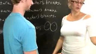 Sexy milf Hot Wife Tracy is a hot teacher and gives a tug