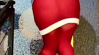 Stepson Celebrates Christmas with Mrs. Santa, She Came to Fulfill His Hot Fantasies, Anal and Cum