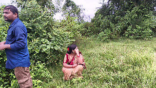 Odia Village House Wife Hard - Core Fuck with Her Boyfriend in Forest, Odia Wife Sex in Outdoor Forest