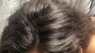 Big cock EXGF interracial busty geek coed blowjob