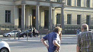 Independent Amateur teen blonde masturbating outdoor