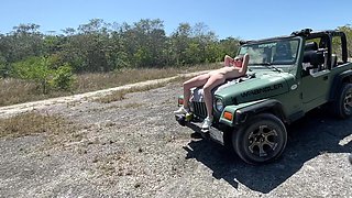 Eating Pussy in Sex, She's Fingering but Herself, Outdoor Pussy Eating, Car Sex Masturbation