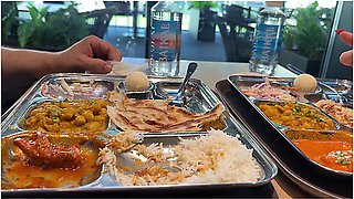 Quick Sex In The Toilet Of A Shopping Mall. Indian Food Tasting