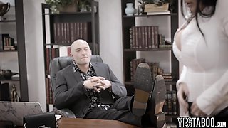 Busty BBW married MILF railed in office