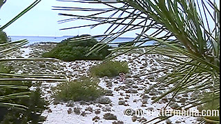 Sexy MILF Naked on the Nudist Beach