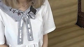 Slender with Beautiful Breasts, Amateur with Big Boobs, Blowjob and Pussy Cumshot Sex. Uncensored, Maid Cosplay