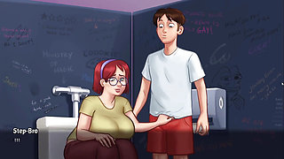 Comparing Huge Tits - Summertime Saga Gameplay