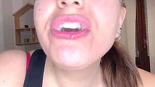 Amateur blondie solo anal masturbation