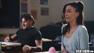 Latina student gets fucked in classroom