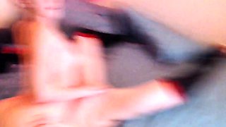 Real amateur teen party babes lesbian toying action