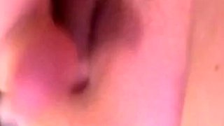 Close up video of a cute amateur cam girl masturbating