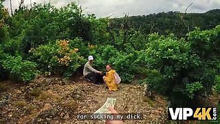 Picked up a Spanish teen for outdoor sex in the forest - Hardcore POV