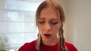 THE STEP-FATHER FUCKED HIS STEP-DAUGHTER FOR HER MISTAKE - SHE'LL HAVE TO WORK IT OFF WITH HER PUSSY