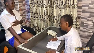 Sweet Horny Ebony Big Ass Student 18+ Fucks Bbc Teacher In Office