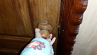 I Heard My Stepmom Moaning While Masturbating in the Toilet and Started Watching Her