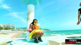 Public wild ebony bae fucked by huge dick in missionary