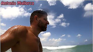 Having Fun On A Nudist Beach With La Round Ass Italian Cherry