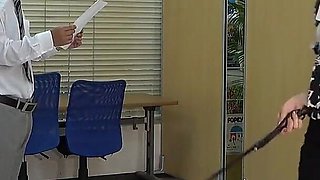 Sadistic Female President's Terrifying Morning Assembly, Kicking, Slapping, Spanking, Hard Ass Whipping with a Riding Crop