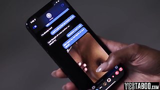 Nicole Kitt - Petite Ebony Stepmom Dominates Big Black Dick Husband