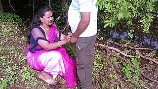 Real Outdoor Blowjob With Doggystyle Fucking Indian Sex