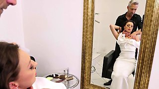 BRIDE4K. Hot bride gets trimmed pussy licked and fucked