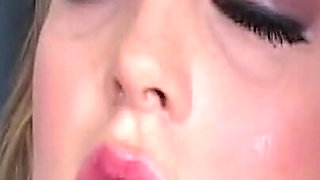 Hot Girl Sucks Hard Cocks