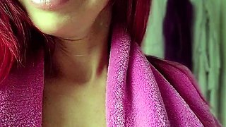 Great Big Boobs On Masturbating Redhead