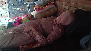 Stepmom loves giving me a handjob while wearing a thong and socks