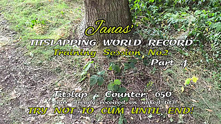 Titslapping World Record Trainig 2 - 4 of 18 - 4230 Slaps