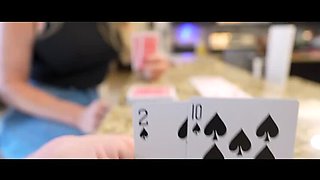Stepmom Coco Vandi Loses Strip Poker & Fucks Step Son - Blonde MILF Creampie & Blowjob