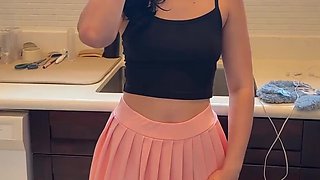 BANG - horny brunette craves to get destroyed with my huge cock