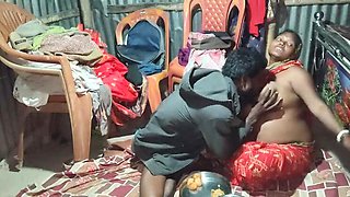 Desi Indian Housewife Gives Milk With Pani Puri - Big Tits Bhabhi Anal Fuck