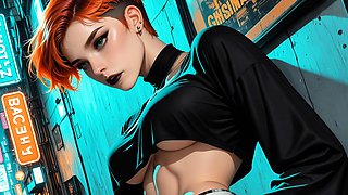 Redhead street siren fucks you hard in the public alley