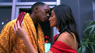 Jamal & Emily: Brunette bombshell sucks him off before wild DP