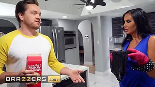 (Kyle Mason) Is A Lazy College Student And His New Stepmom (Sybil Stallone) Wont Have His Attitude - Brazzers