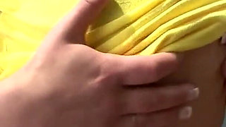 Czech Teen Charlotte Pelucci Oils Up Her Naked Body And Pushes Her Preggo Belly Against Glas