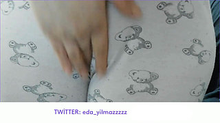 Cameltoe- Masturbation in Pajamas- Puffed Pussy- Turkish Porn