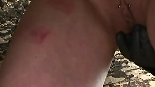 Crazy woman gets whipped strongly