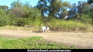 Exxxtrasmall - encaged teenager fucks a Big Cock