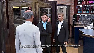 My stepbrother's wife gets wild at the bar after the party