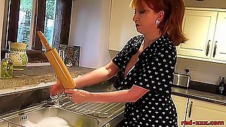 Red Xxx - Fucks The Rolling Pin In The Kitchen