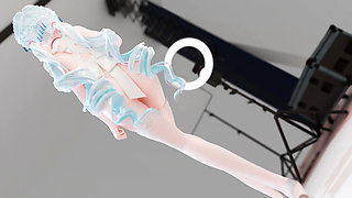 Radiant Rainbow a Erotic White Silk Maid Super Large Huge Breasts Succubus Pattern