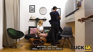 Cuck4k. pregnant czech blondie wants her spouse to witness her fucking a stranger